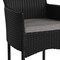 Flash Furniture Black Wicker Patio Chairs & Cream Cushions, PK 4 4-TW-3WBE074-BK-GG - alternate 3